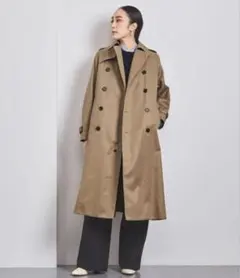 【極美品】ハイク ライナー付き スプリングコート タイトフィット ロング　1 極美品】ハイク ライナー付き スプリングコート タイトフィット