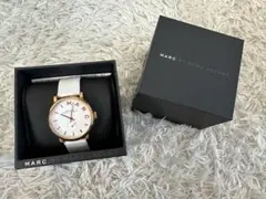 【時計本体のみ発送】MARC JACOBS ホワイトレザー アナログ時計