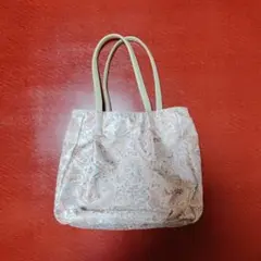 ジャガード織ラウンドバッグ