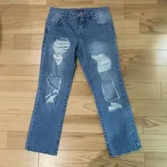 VOLCOM ダメージジーンズ　ストレートのサムネイル