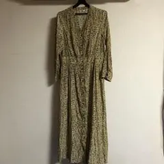 ルクールブラン　le.coeur blanc 小花柄　ロングワンピース38