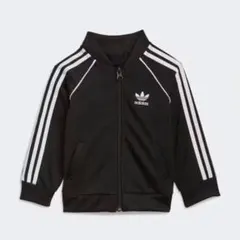adidas ブラック ジャージ キッズ　110