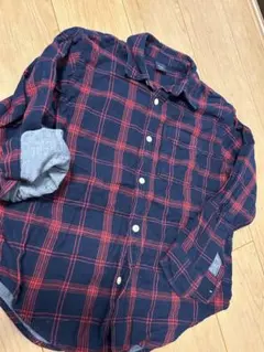美品　GapKids チェック柄長袖シャツ 140