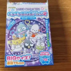 サンリオ　キラキラBIG缶バッジ2　リトルツインスターズ(キキララ)