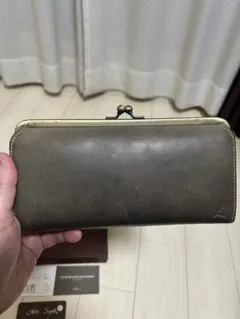 ダークブラウンレザー長財布のサムネイル