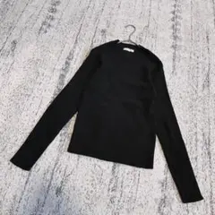 AG by aqagirl　ハイネックリブニット　バックボタン　S　ブラックのサムネイル