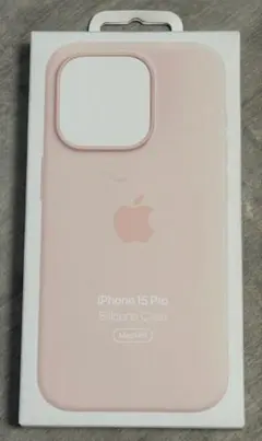 【新品未開封】純正 iPhone 15 Pro シリコンケース・ライトピンク