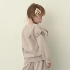 プティマイン　リセマイン　フリル付きトレーナー　100