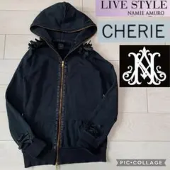 安室奈美恵さん　CHERIEコラボパーカー　ブラック　未開封 安室奈美恵さん CHERIEコラボパーカー ブラック 未開封