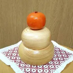 木製 鏡餅 ハンドメイド Z7セットのサムネイル