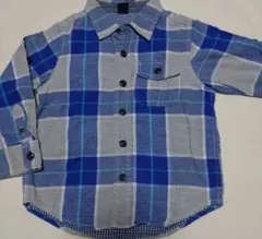 babyGap 長袖シャツ 100 青系チェック