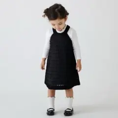 新品【プティマイン】アメスリニットワンピTセット