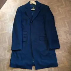 グレンフェル　チェスターコート　ネイビー　ウール　38 Mサイズ　イギリス製 2026年最新】GRENFELL チェスターコートの人気アイテム - メルカリ