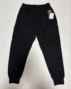 【新品タグ付/Mサイズ】Minority カーゴジョガーパンツ 黒 毛玉防止加工
