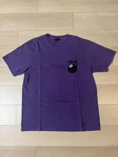 Stussy 紫色 Tシャツ Lサイズ 8ボール