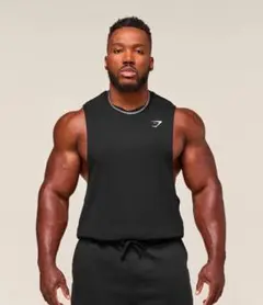 GYMSHARK ブラック タンクトップ 2XL