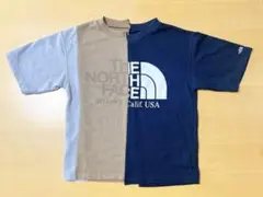 ノースフェイス Asymmetry Logo Tee リメイクデザインTシャツ