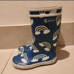 AIGLE　19cm　長靴　虹と雲　直営店購入のサムネイル