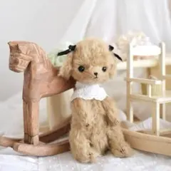 テディベア ハンドメイド 作家 ai bear トイプードル 犬 19㎝ いぬ
