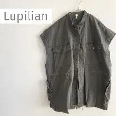 LUPILIEN ルピリアン　ピグメント加工　ミリタリーベスト　フリー コットンのサムネイル