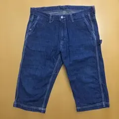 桃太郎ジーンズ出陣 ダイヤキルトハーフショートペインターデニム