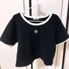 INGNI 半袖 リンガーTシャツ ブラック M