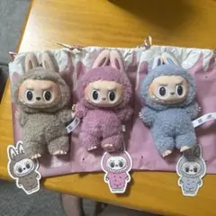 【ラブブ】エキサイティングマカロンぬいぐるみ3体セット