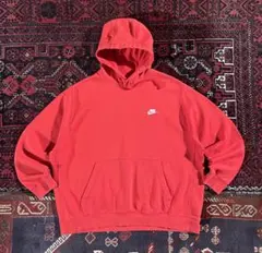 K*K様 NIKE ナイキ ワンポイントロゴ プルオーバー パーカー レッド 2