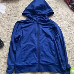 ユニクロ　UNIQLO AIRism 120サイズ　ブルーパーカー