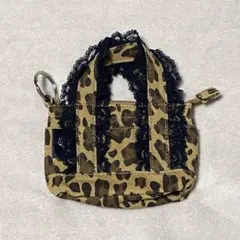 値下げ♥️ピーチジョン ウォッシュドキャンバスベビートート レオパード ミニポーチのサムネイル
