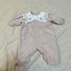 バースデイ　cottoli ピンクベージュ 襟付きロンパース 95cm未満