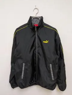 PUMA 黒 ナイロンジャケット ジャージ　ユニセックス