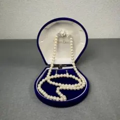 真珠 パールネックレス シルバー silver ネジ式イヤリング セット