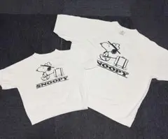 親子コーデに！SNOOPY トップス　セット　Tシャツ　M 110 ホワイト