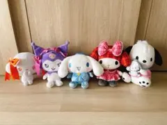 サンリオ キャラクター 30cm ぬいぐるみ 5点セット　シナモン　メロクロ