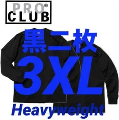 PROCLUB プロクラブ tシャツ　3XL 黒二枚　二枚組　新品　長袖