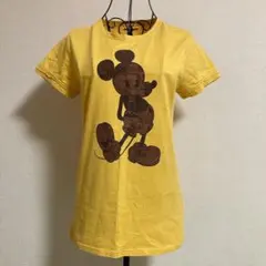 【ディズニー】（L）ミッキーマウス キャラTシャツ ヴィンテージ風 レトロ