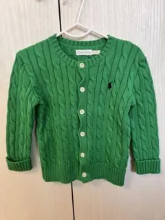 Ralph Lauren グリーン カーディガン 24M