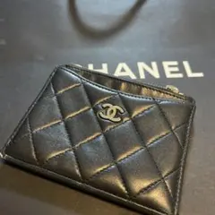 【美品！】CHANEL ブラック キルティング フラグメントケース