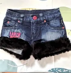 EARTH MAGIC デニムショートパンツ