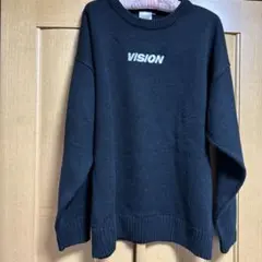 VISION STREET WEAR ブラックニット L