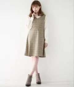 MAJESTIC LEGON チェック柄 ワンピース F