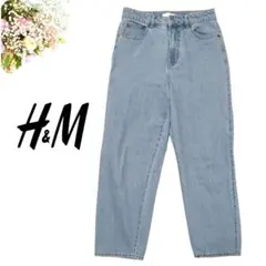 H&M　エイチアンドエム　ワイドデニム　イージー　L