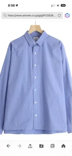 S.F.C COTTON STRIPE SS SHIRT SAX Mサイズ - メルカリ