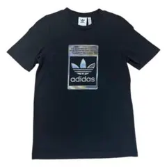 adidas トレフォイルロゴ 半袖Tシャツ ブラック XS