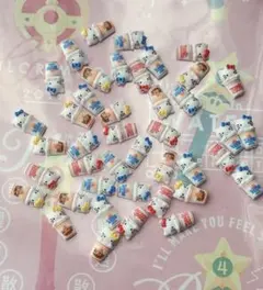 サンリオ キティ カップ麺 ネイルパーツ 50個mix