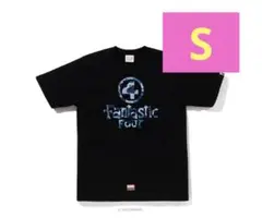 BAPE F4 LOGO TEE Black S FANTASTIC FOUR