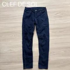 CLEF DE SOL ダークブルー スキニーデニムのサムネイル