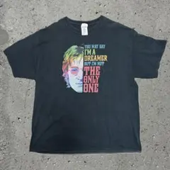 新品タグ付　ロックTシャツ　ジョンレノン　アンビル　半袖Tシャツ　Lサイズ 新品タグ付 ロックTシャツ ジョンレノン アンビル 半袖Tシャツ Lサイズ