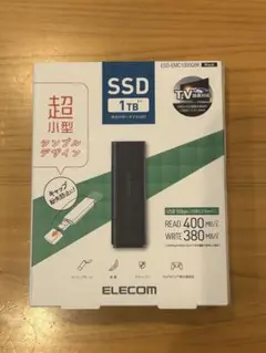 《値下げ》ELECOM 1TB 外付けSSD ESD-EMC1000GBK